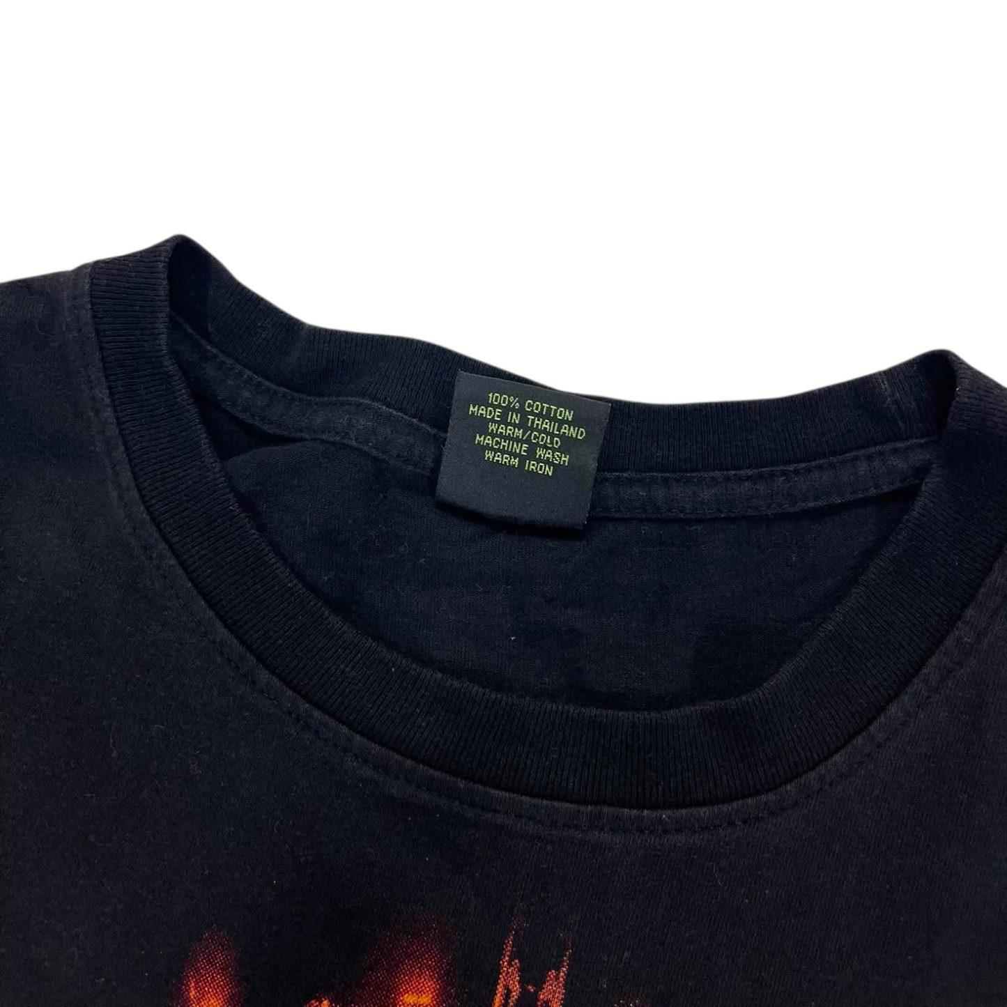 THAI AC/DC ANGUS YOUNG BLACK COTTON T-SHIRT (M)