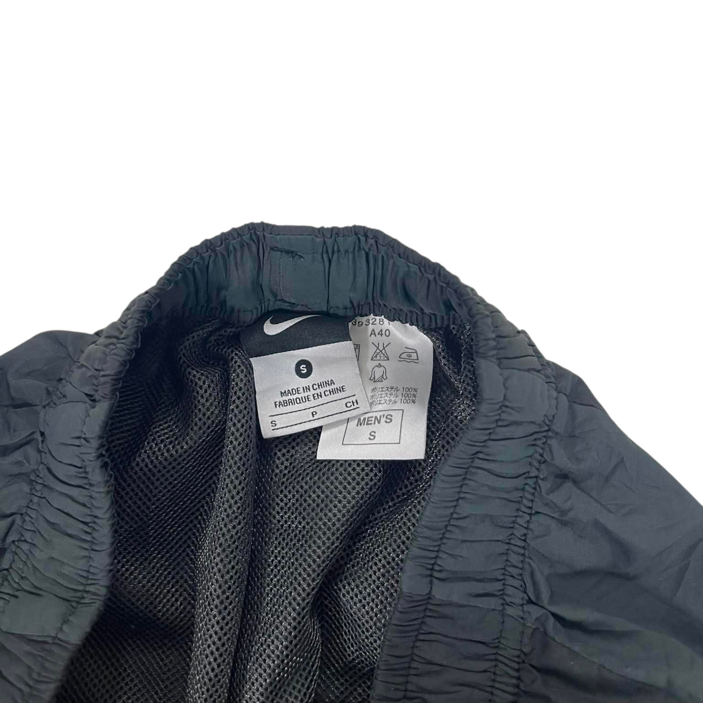 NIKE BLACK BAGGY TRACK PANTS ⁴ (S)