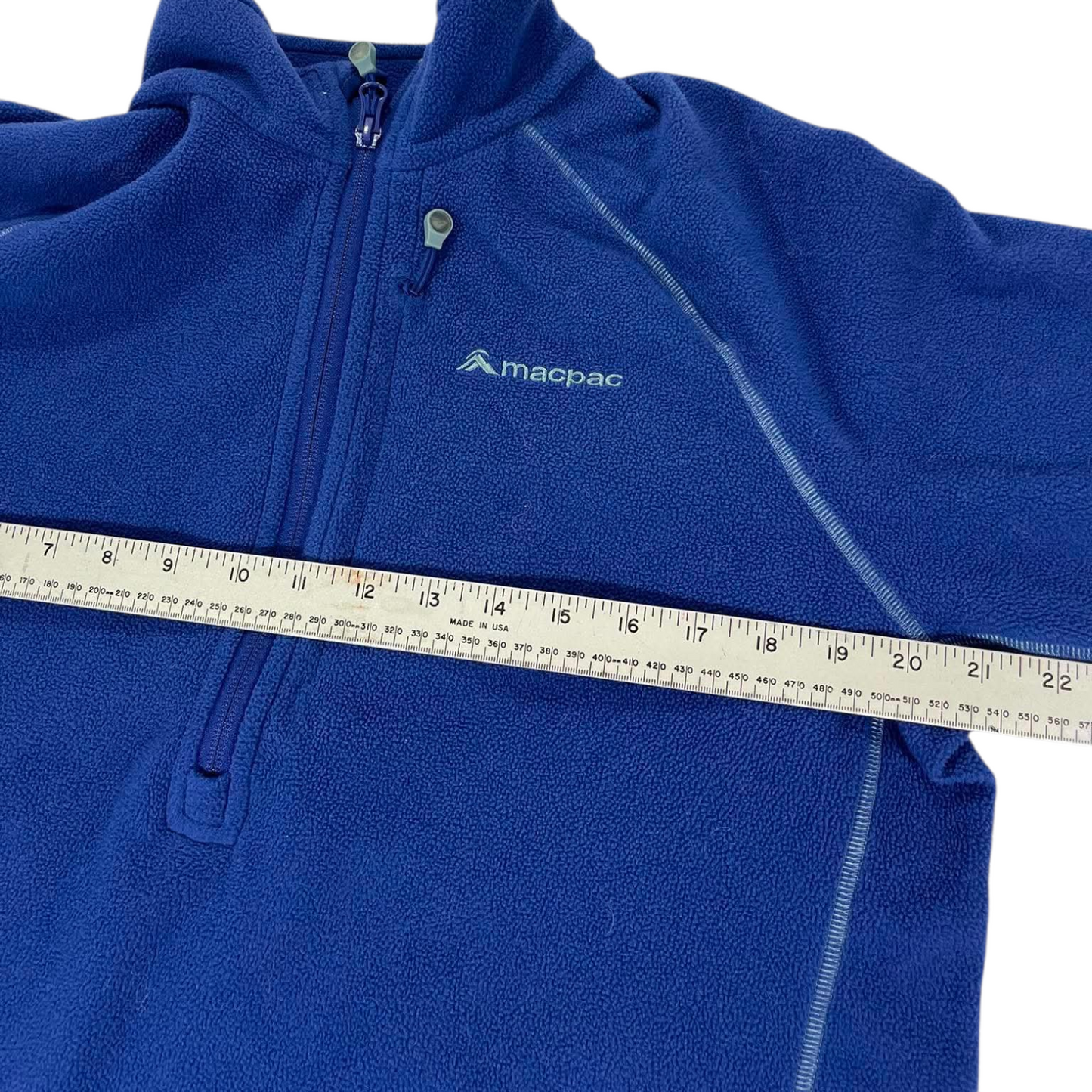 MACPAC BLUE FLEECE QUARTER ZIP SWEATSHIRT (L)