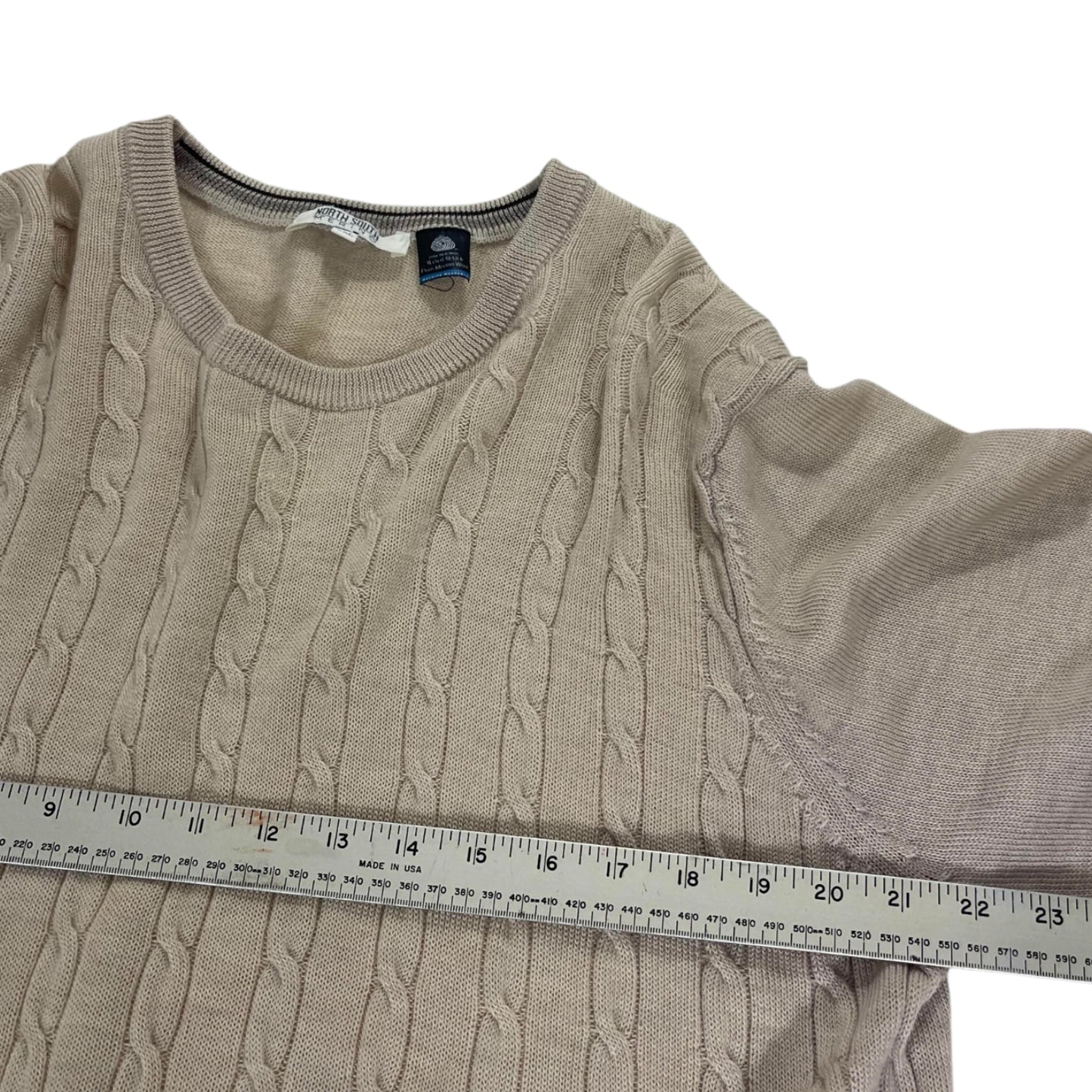 VINTAGE 90S NORTH SOUTH MERINO WOOL SWEATER (XL)