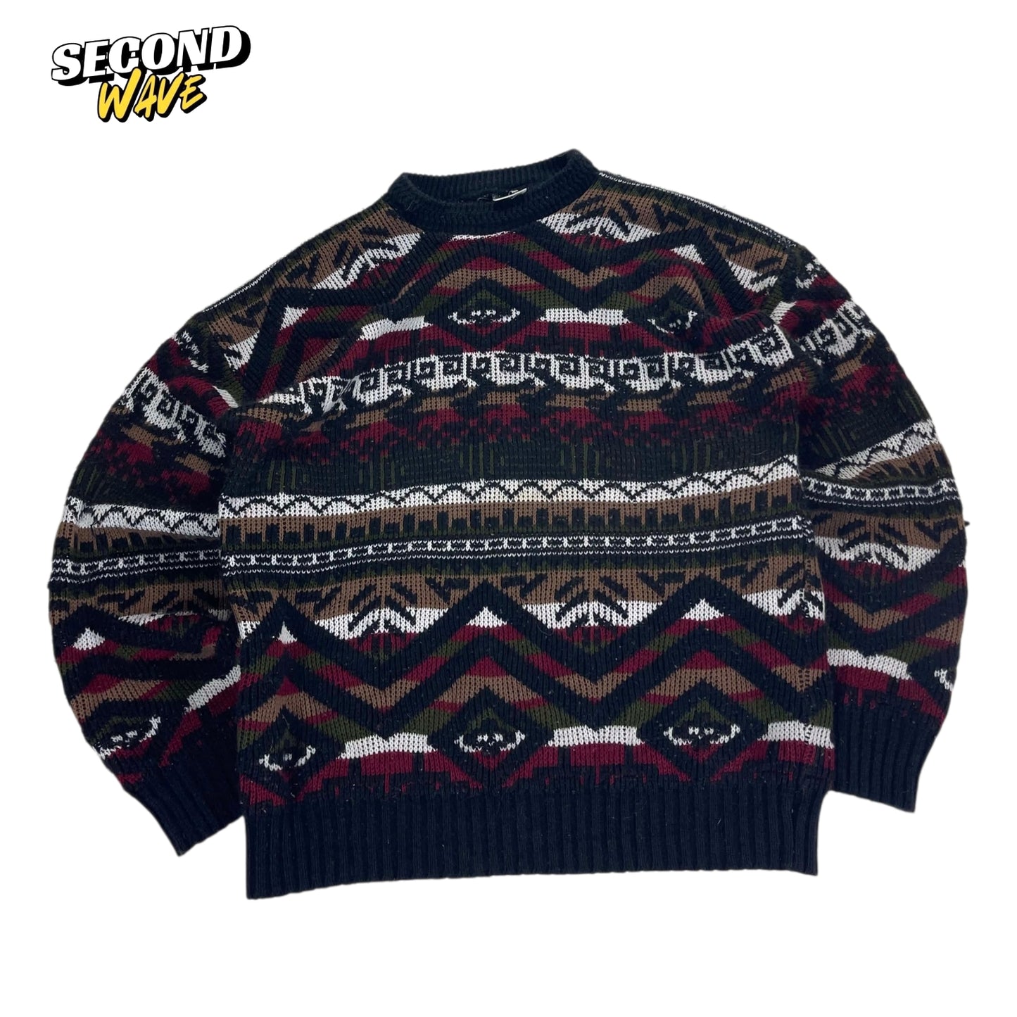 90S VINTAGE ACRYLIC SWEATER (M)