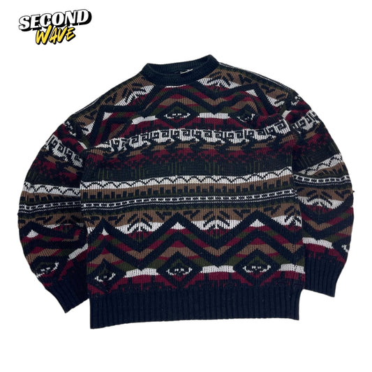 90S VINTAGE ACRYLIC SWEATER (M)