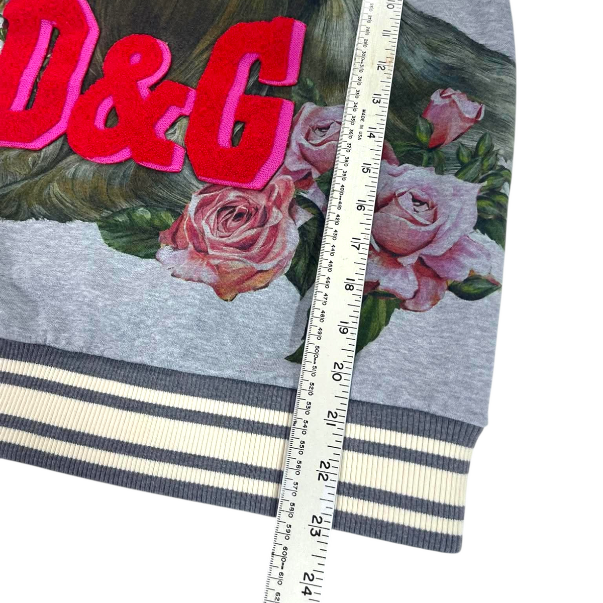 DOCLE GABBANA DOG GRAY HOODIE (M (40))