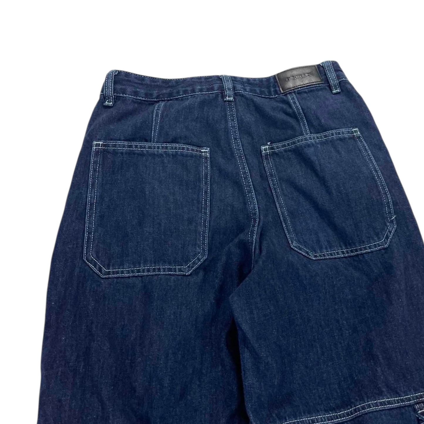 GLASSONS BAGGY NAVY DENIM CARGO PANTS (10)