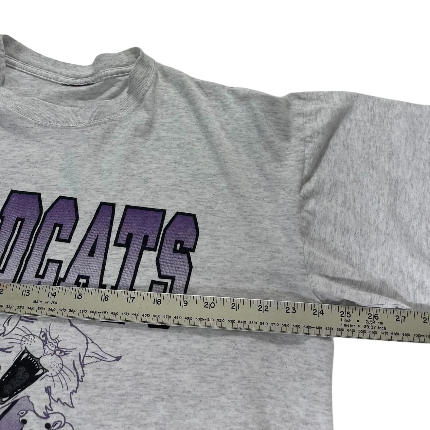 90s GREY WILDCATS T-SHIRT (L)