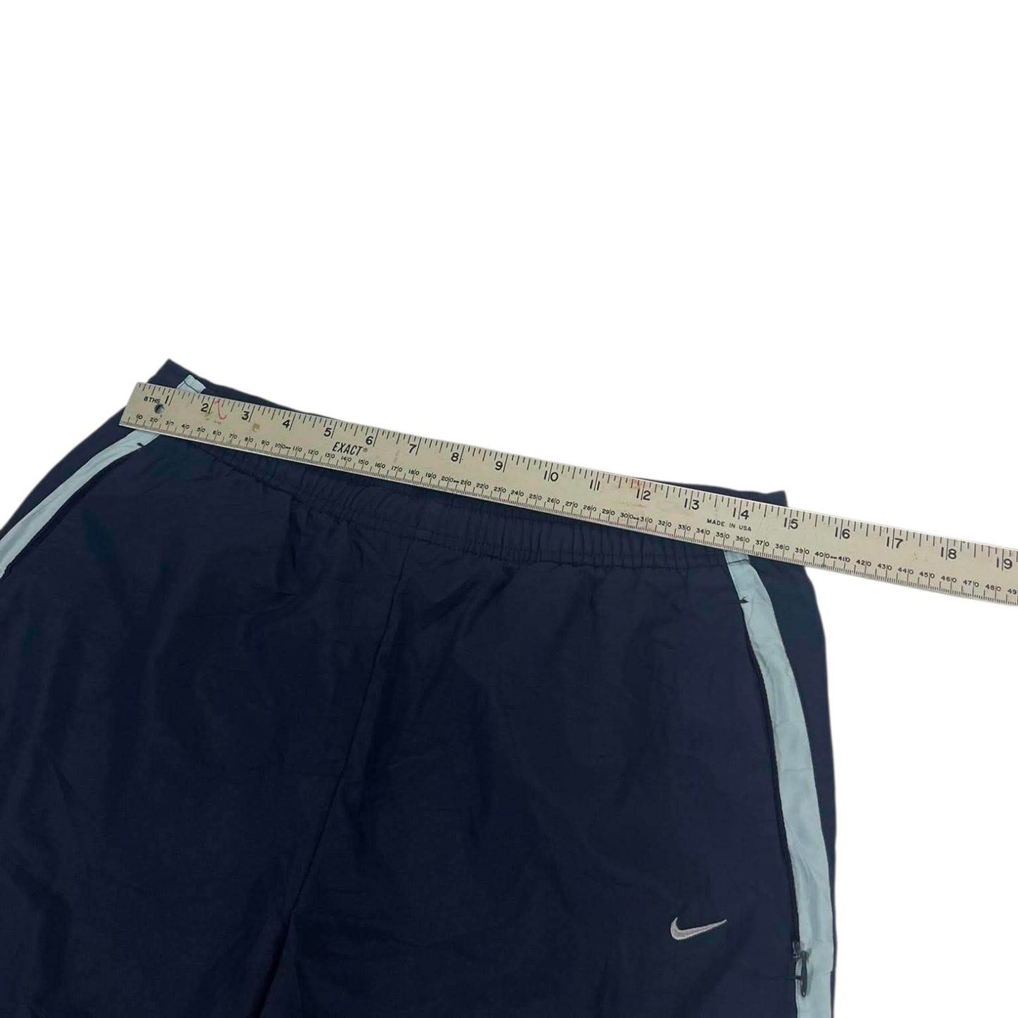 Y2K NIKE NAVY TRACK PANTS ⁶ (M)