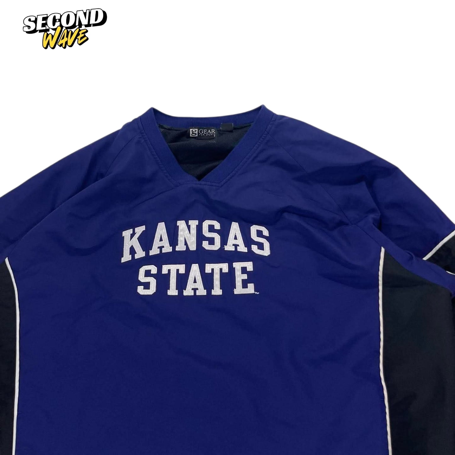 VINTAGE KANSAS STATE PURPLE WINDBREAKER JACKET (L)