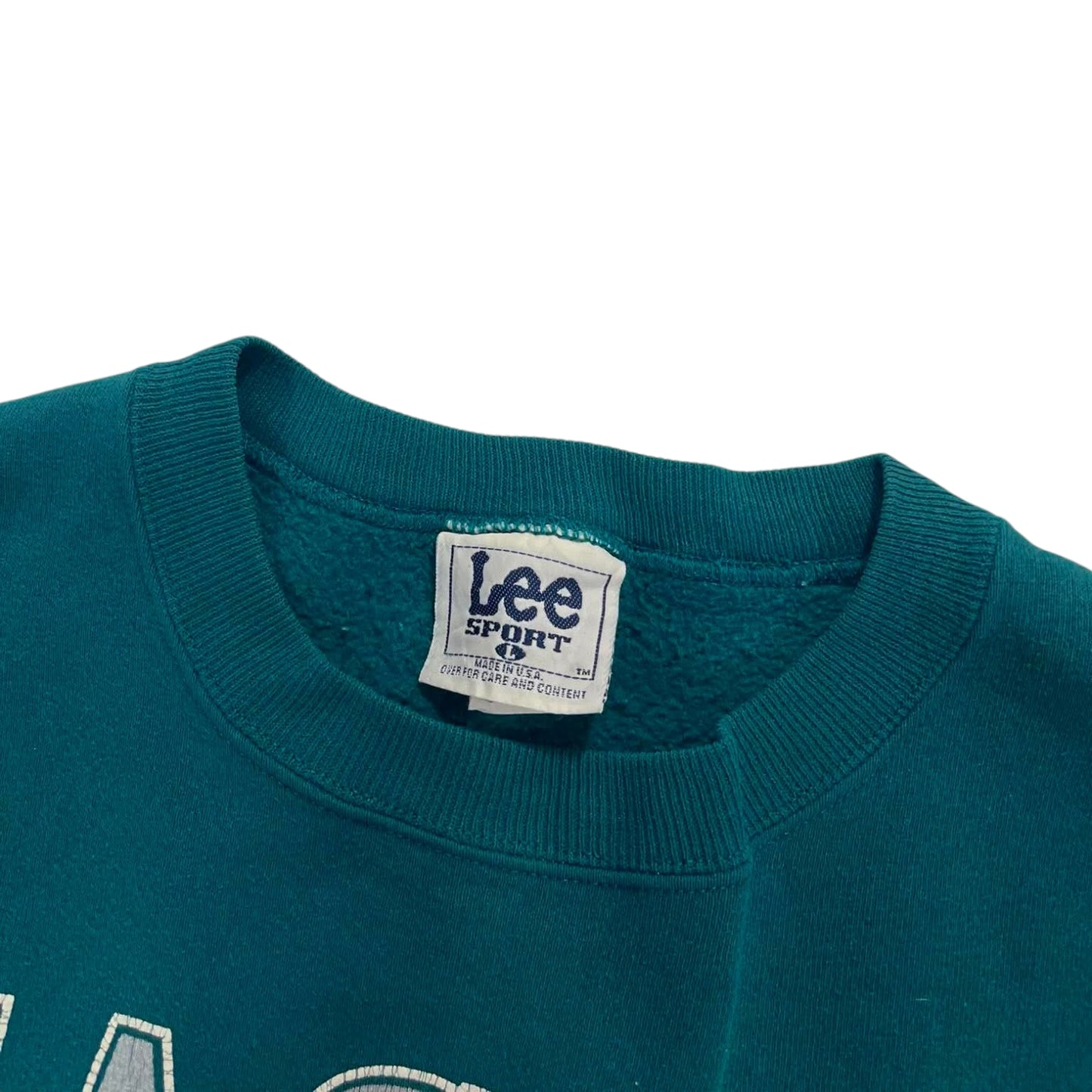 LEE SPORT PHILADELPHIA EAGLES GREEN CREWNECK (L)