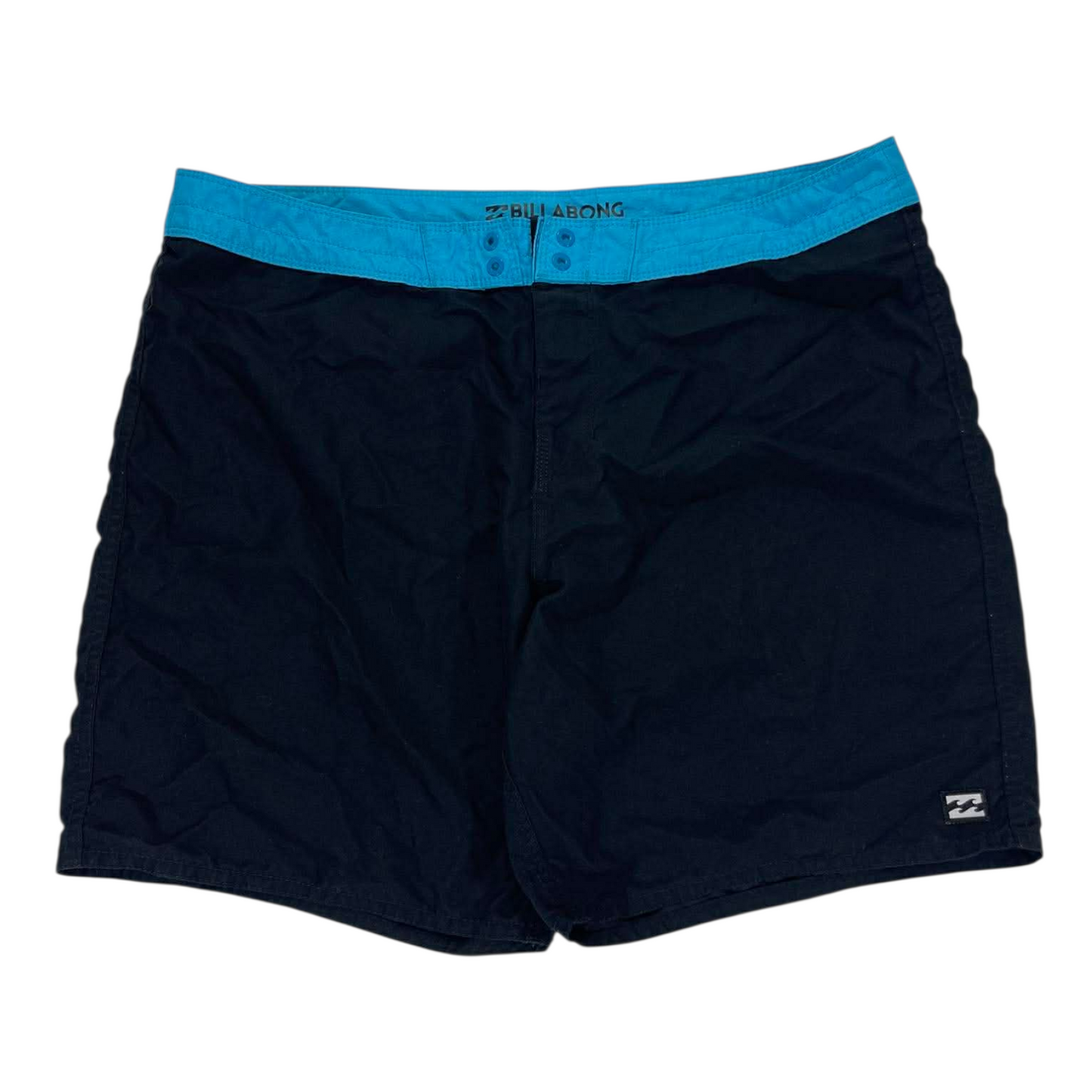 BILLABONG BLACK & BLUE BOARD SHORTS (36)