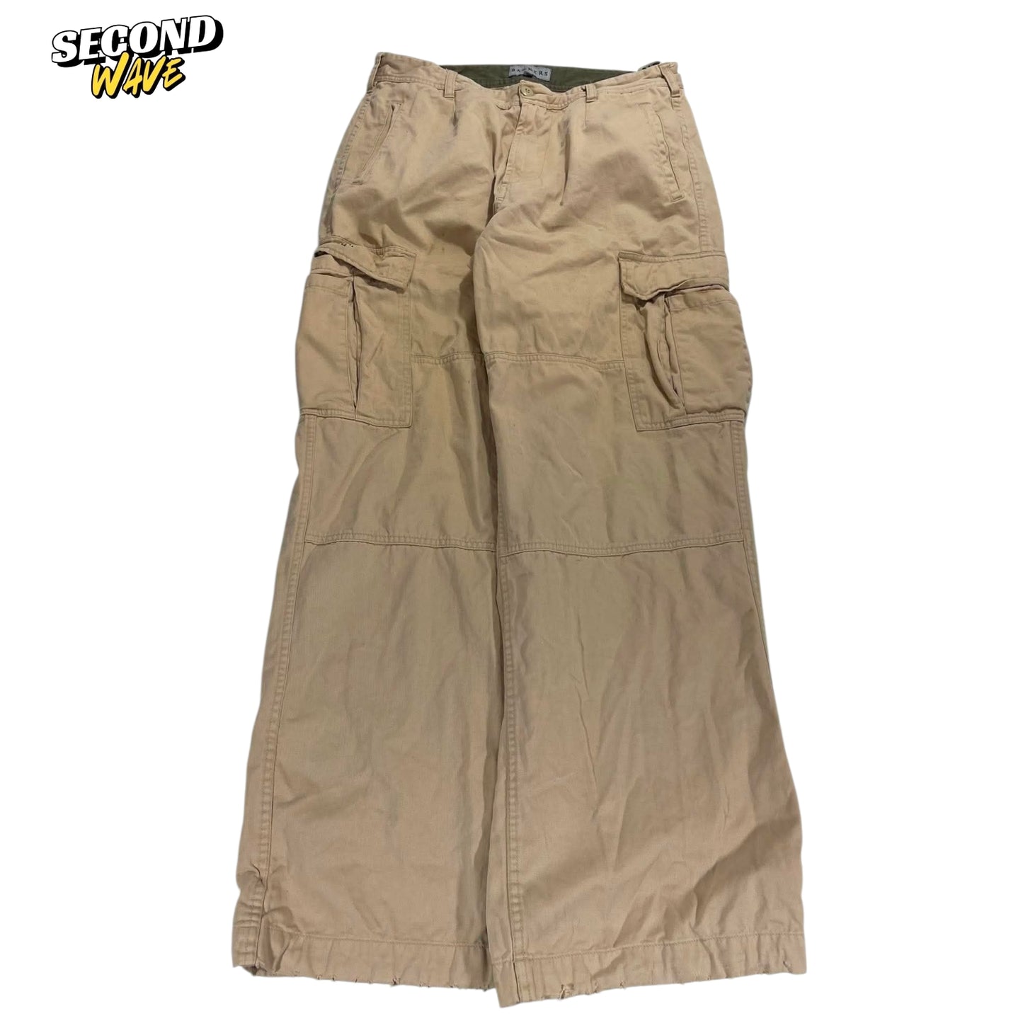 TRASHED VIBES BARKERS TAN CARGO PANTS (32)