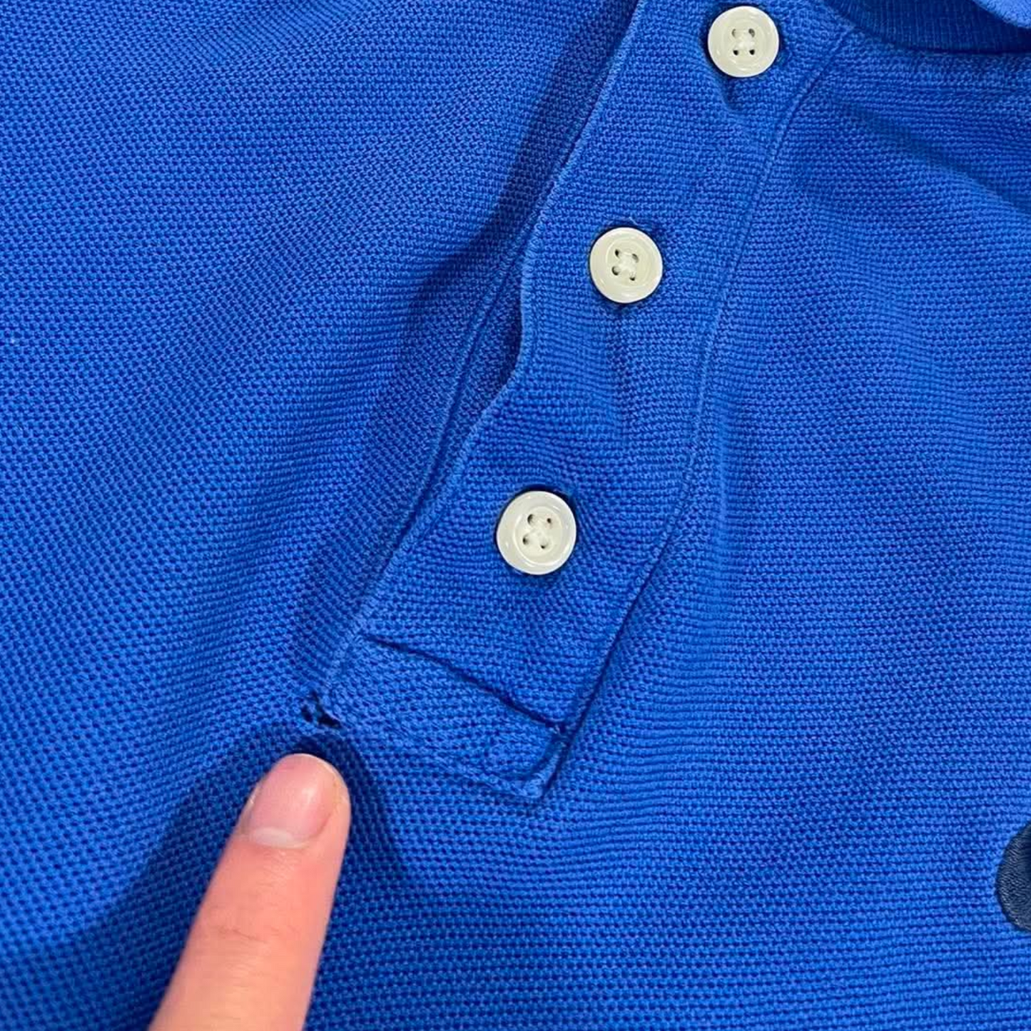 NIKE BLUE POLO SHIRT (BEST FIT M)