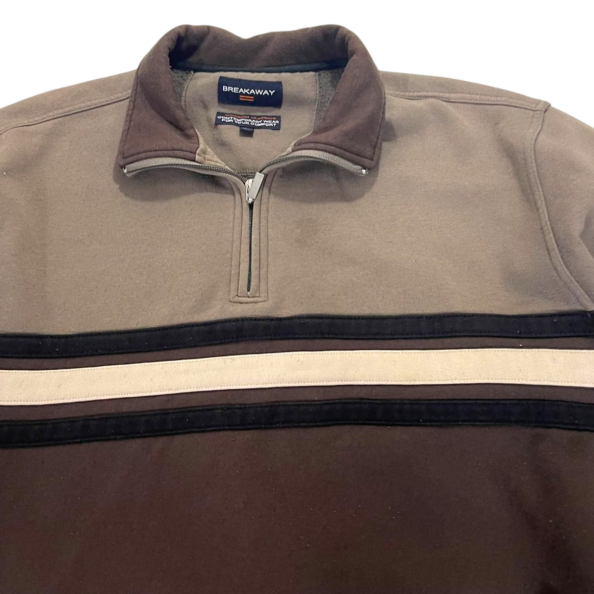 BREAKAWAY BROWN QUARTER ZIP (L)