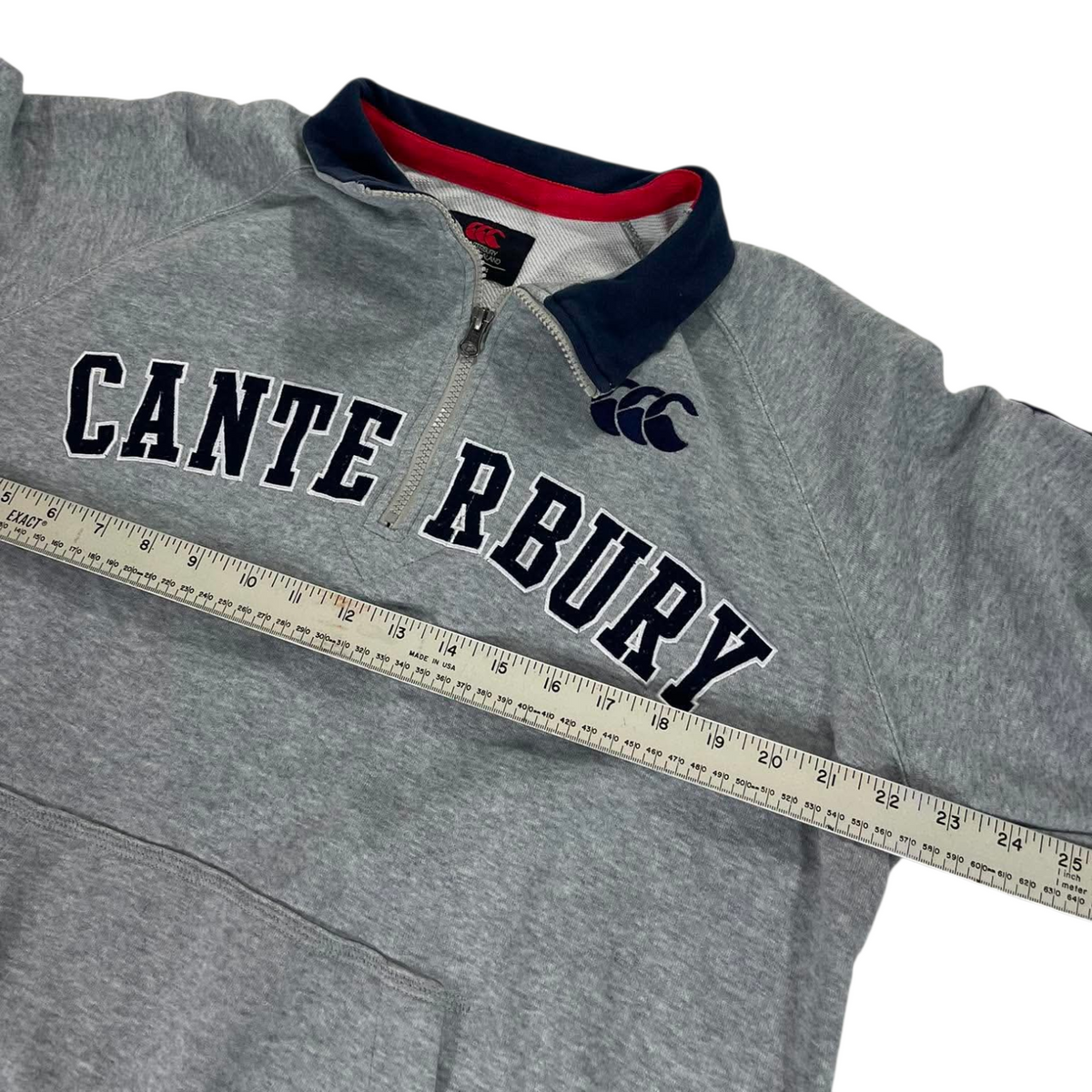 VINTAGE CANTERBURY RUGBY QUARTER ZIP (BEST FIT L)