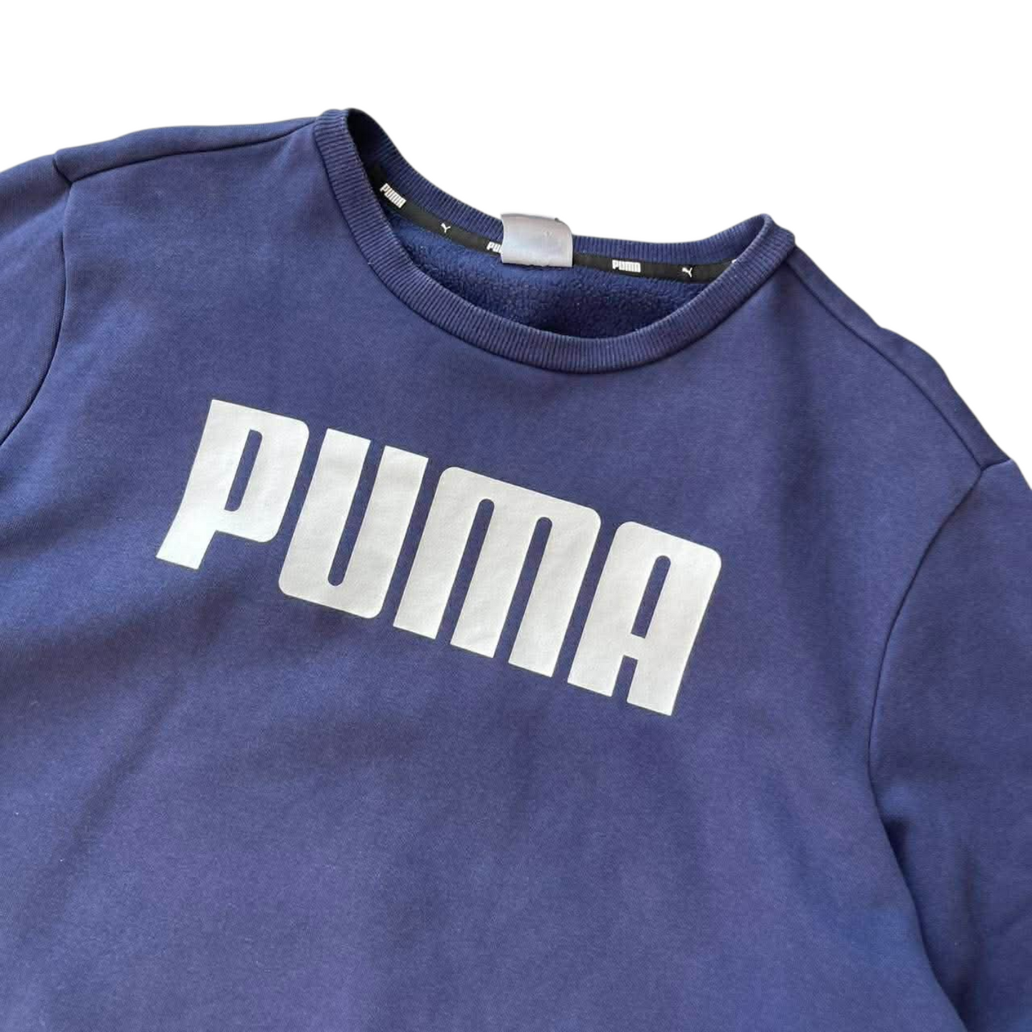 PUMA NAVY BLUE CREWNECK SWEATSHIRT (XL)