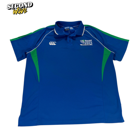 2011 RUGBY WORLD CUP NEW ZEALAND CANTERBURY POLO (XL)