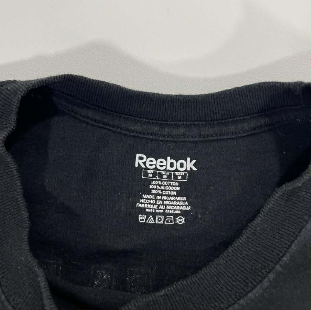 VINTAGE FOWLER REEBOK BLACK ANAHEIM DUCKS NHL HOCKEY TEE (M)
