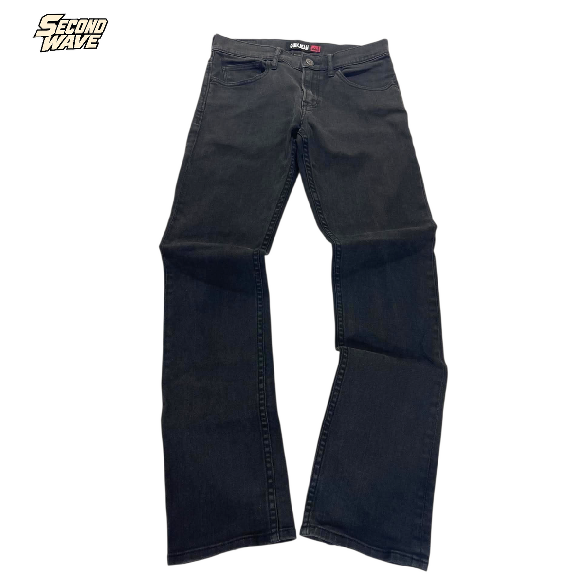 Y2K QUICKSILVER BLACK JEANS (30 / 28)