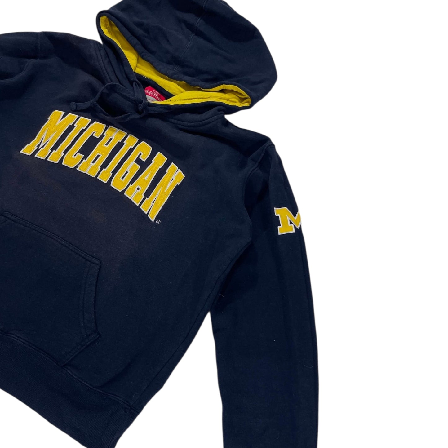 VINTAGE EMBROIDERED MICHIGAN HOODIE (M)