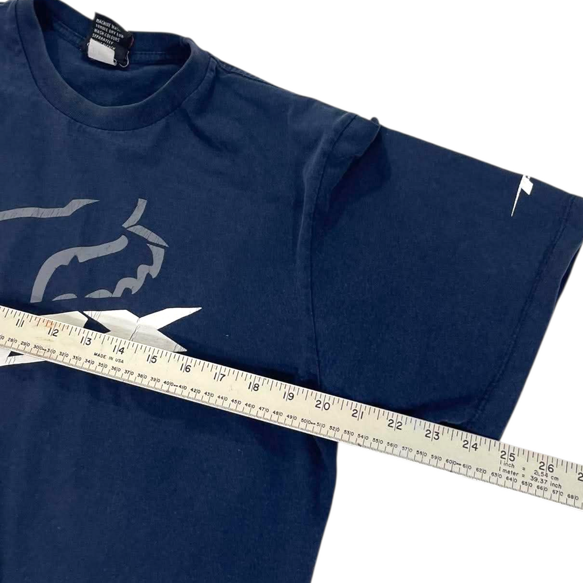 FOX RACING NAVY BLUE T-SHIRT (S)