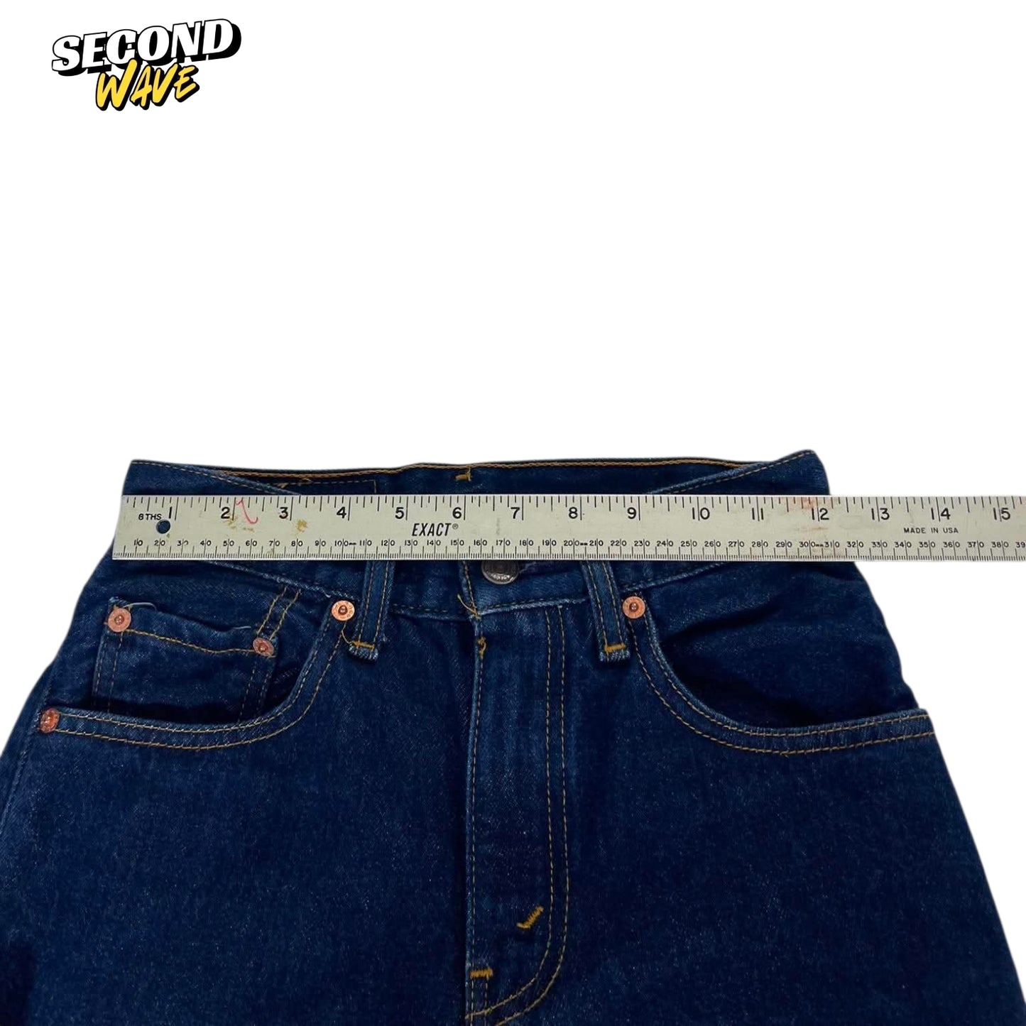 LEVI'S 594 BLUE DENIM JEANS (27)
