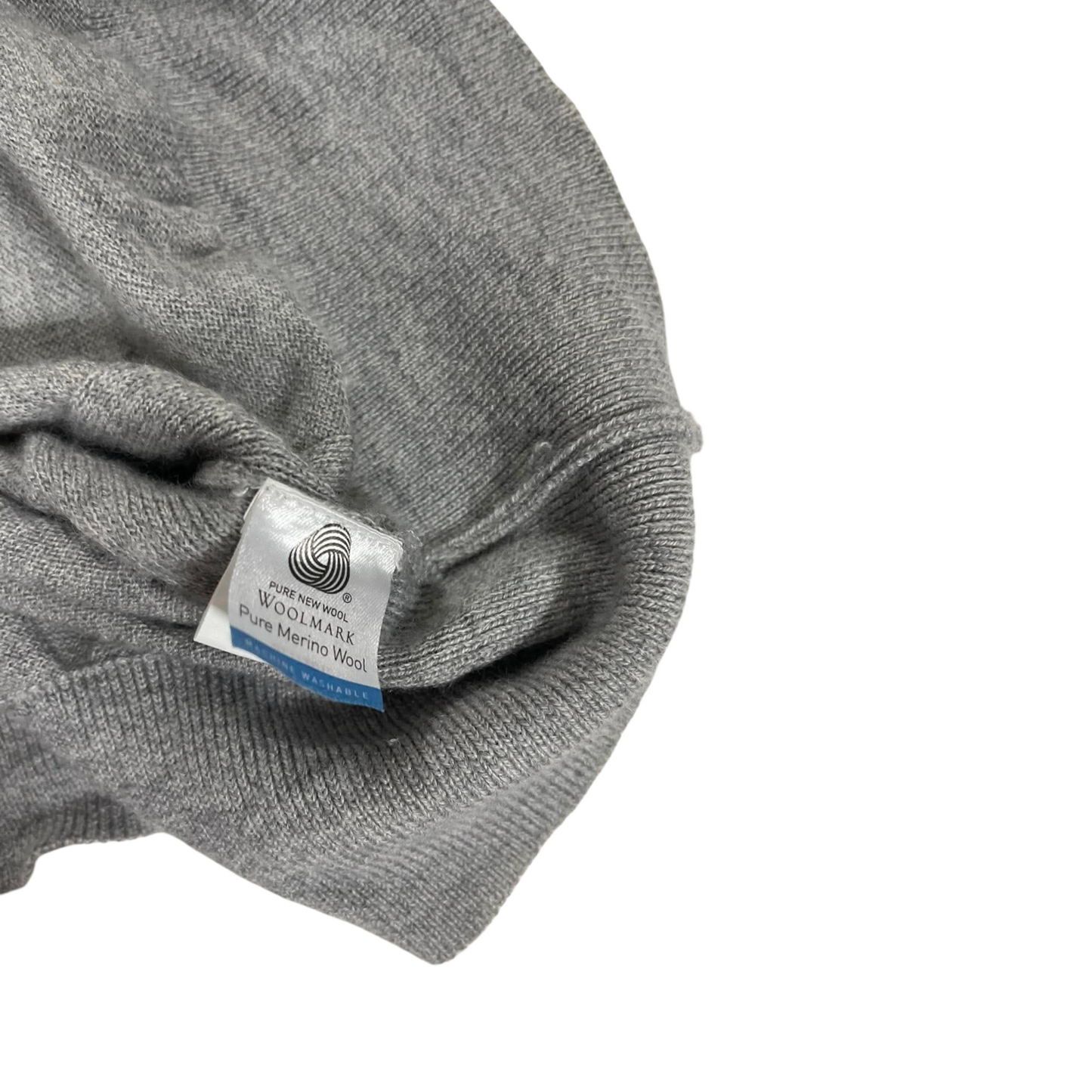 PURE MWRINO WOOL SOUTH CAPE GREY LONG SLEEVE SHIRT (XL)