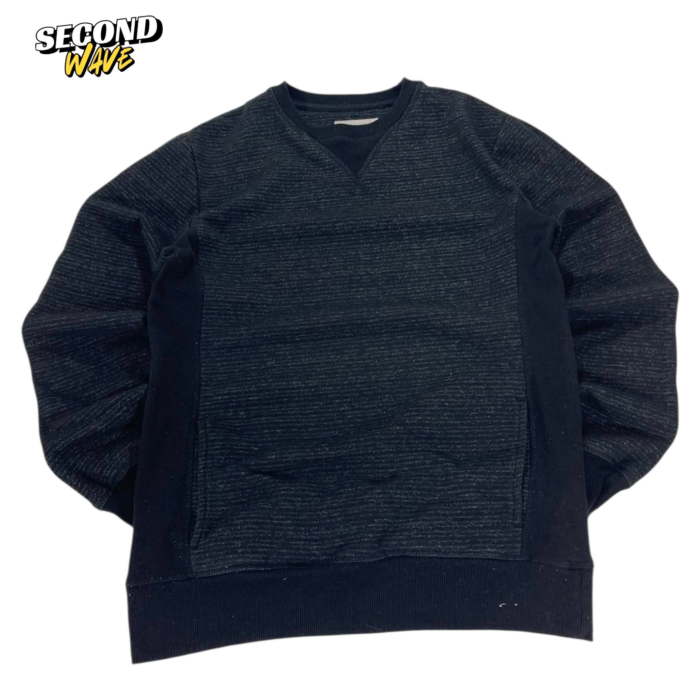 BRUNSWICK BLACK V NECK SWEATER (S)
