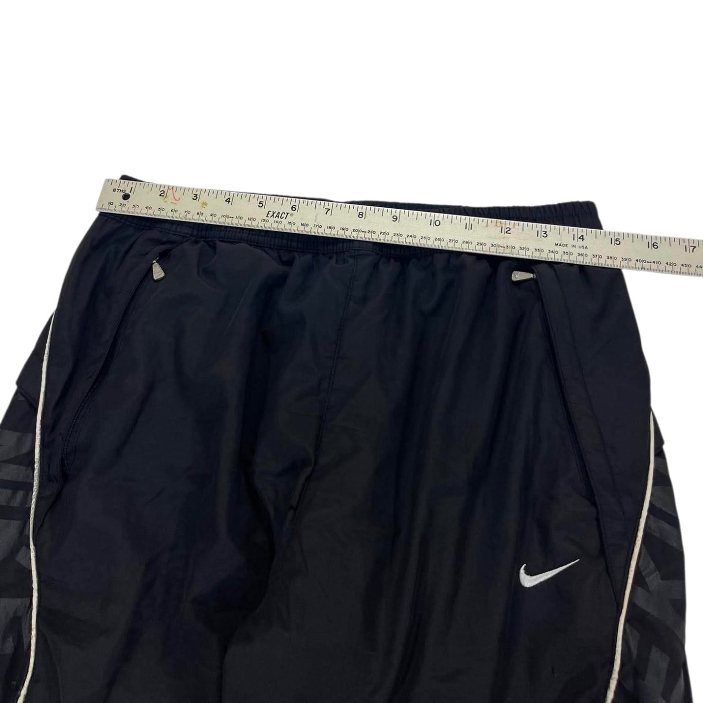 VINTAGE NIKE BLACK TRACK PANTS (L)