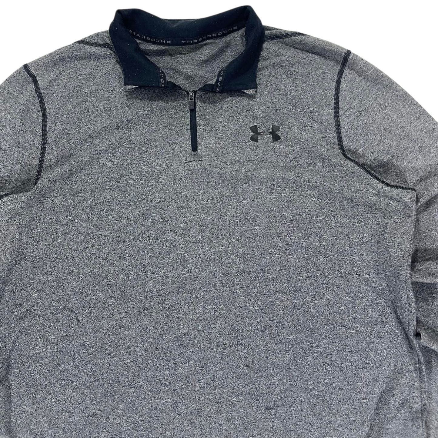 UNDER ARMOUR GREY QUARTER ZIP SWEATSHIRT (L)