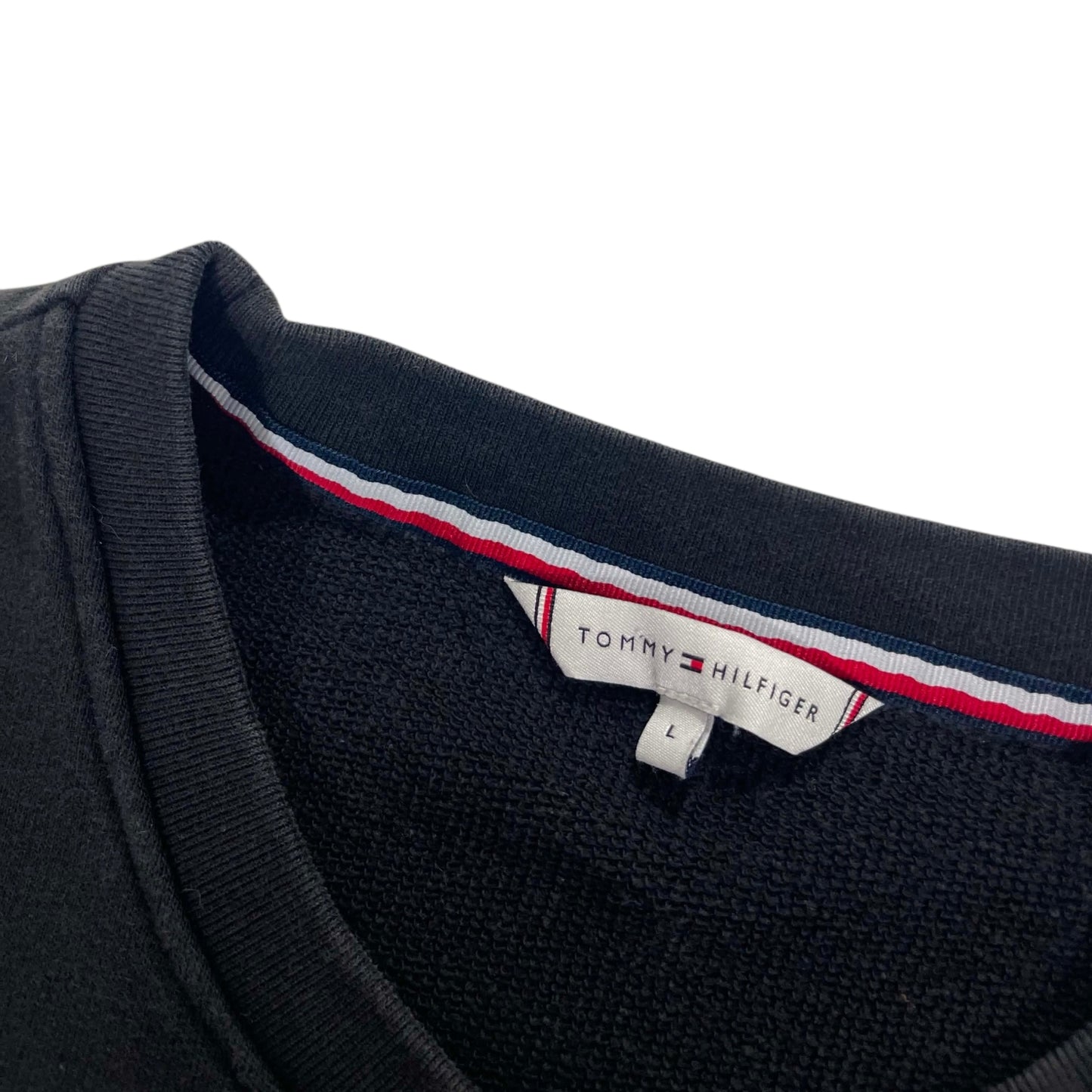 TOMMY HILFIGER BLACK CREWNECK (L)