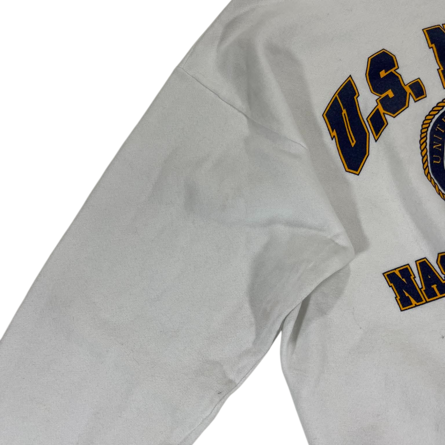 90s US NAVY CREWNECK SWEATSHIRT (L)