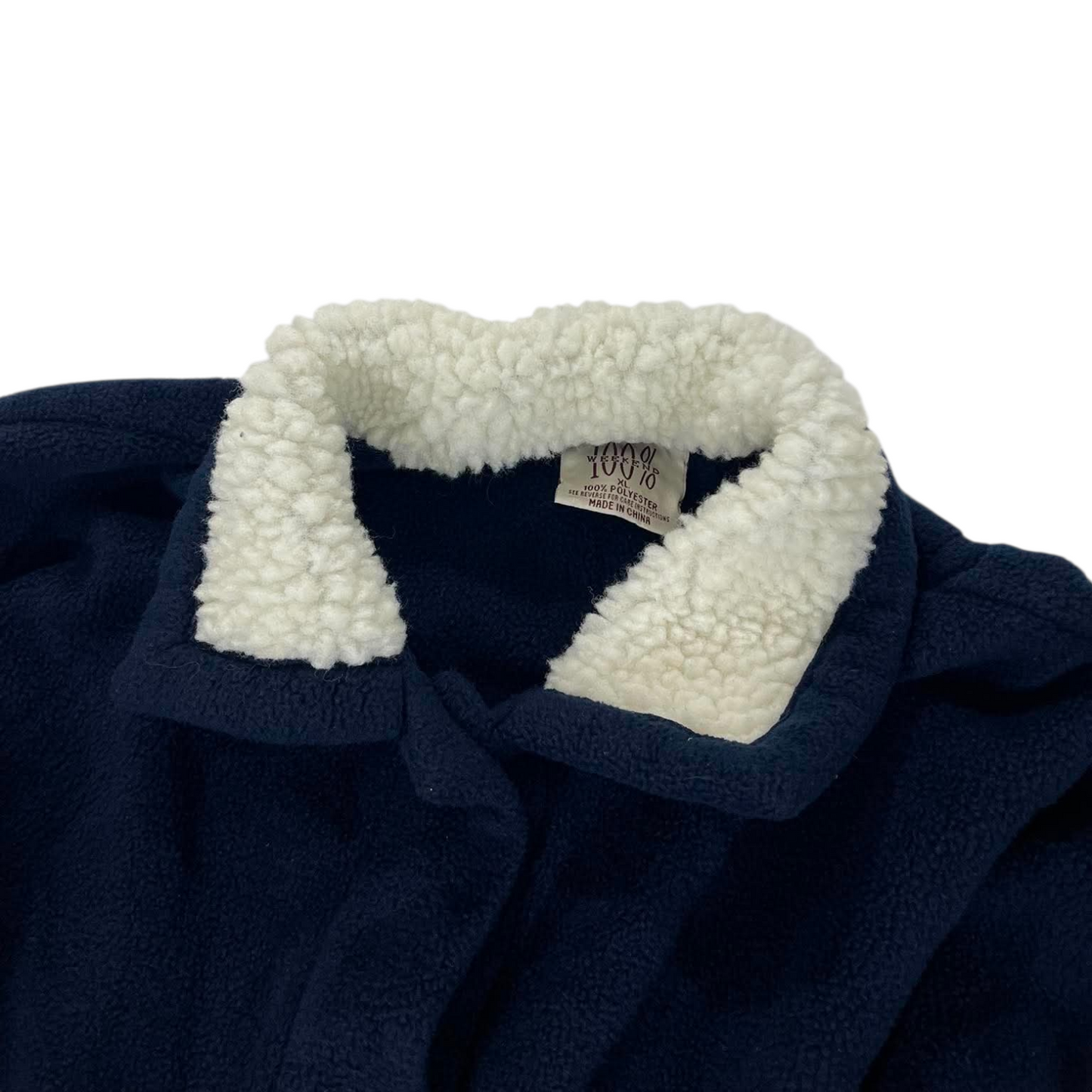 100% WEEKEND NAVY SHERPA JACKET (XL)