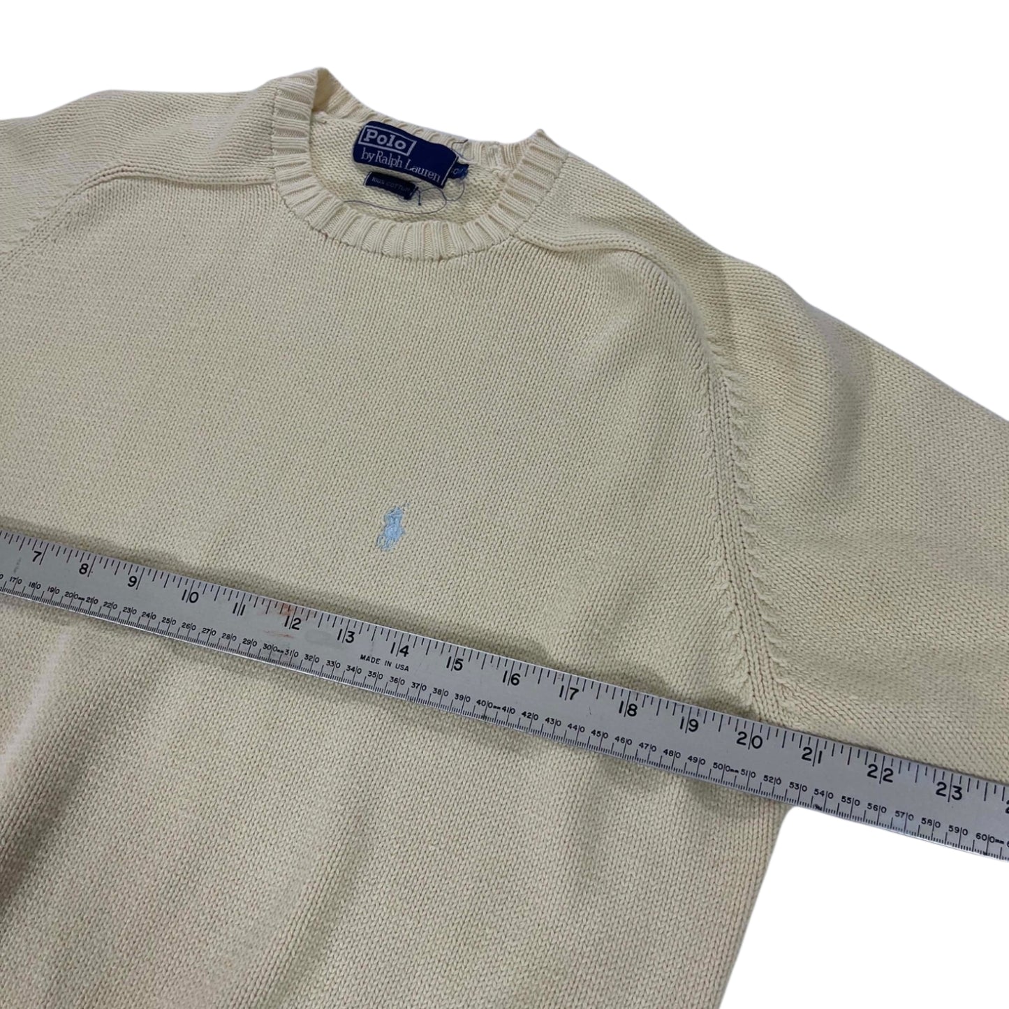 VINTAGE POLO RALPH LAUREN YELLOW COTTON (M-L)