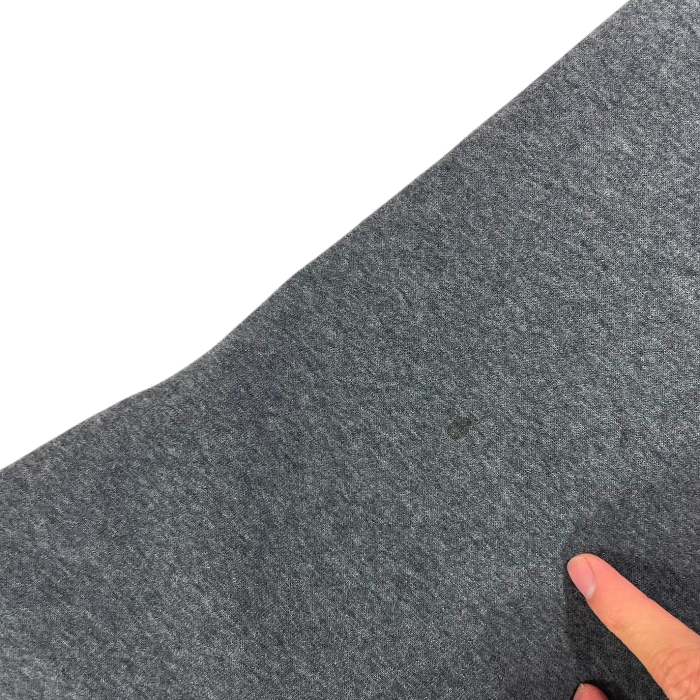 NIKE GREY HOODIE WITH EMBROIDERED LOGO (L)