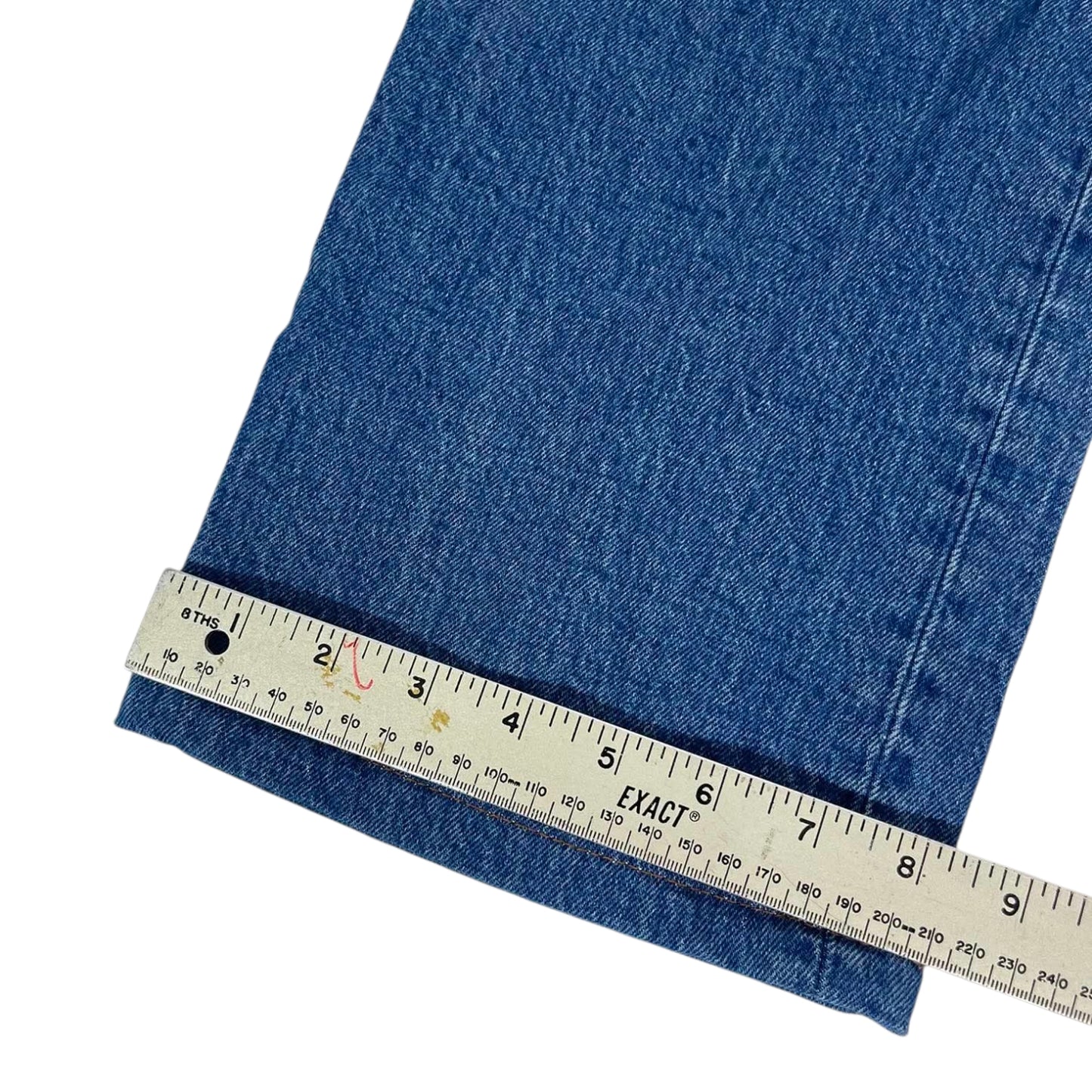WOMENS LEVI'S RIBCAGE STRAIGHT BLUE JEANS (26)