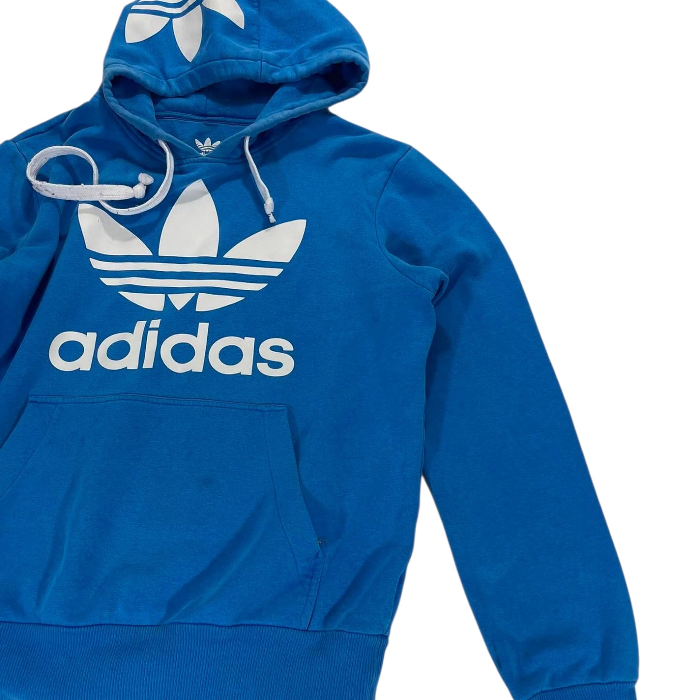 CLASSIC BIG LOGO ADIDAS BLUE HOODIE (M)