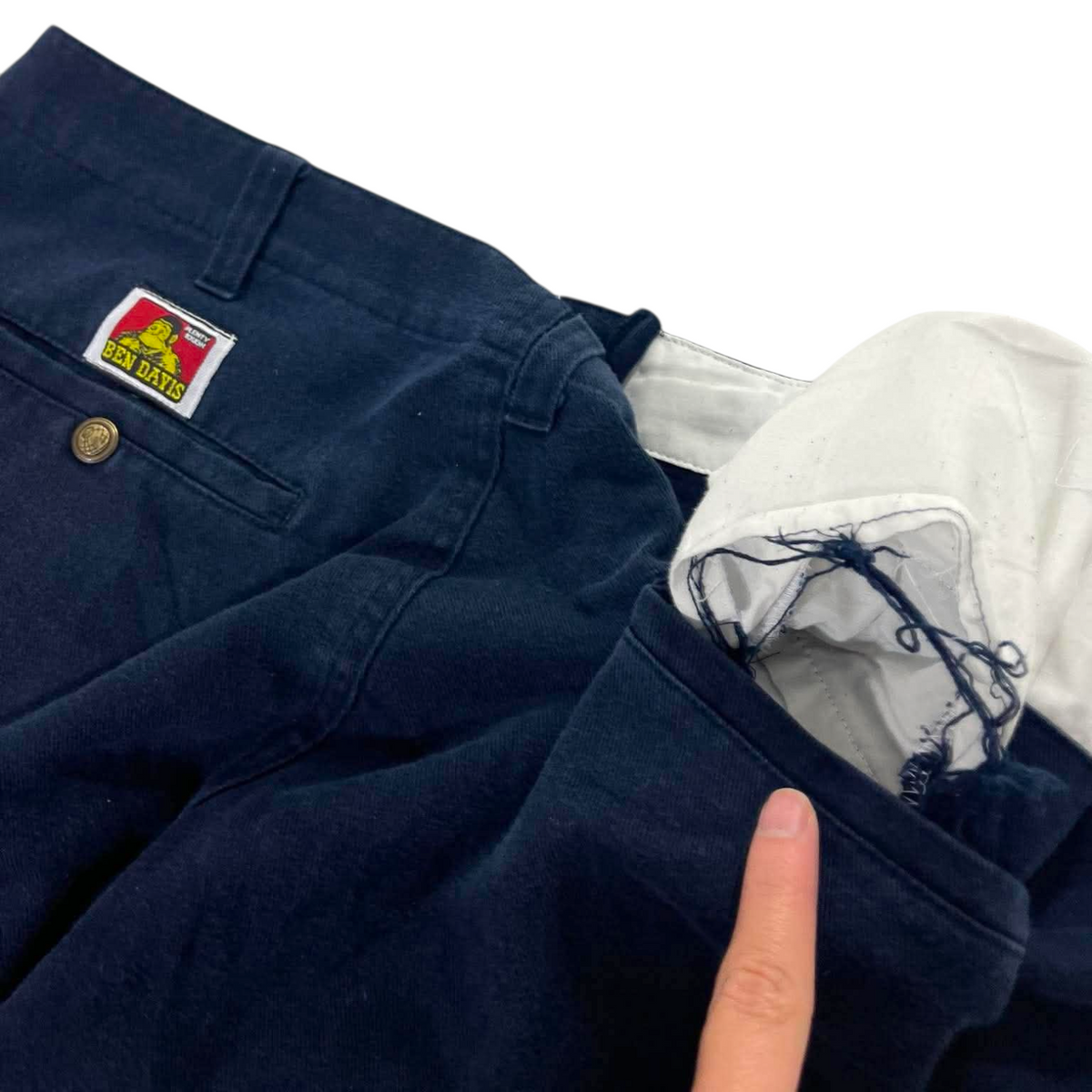 BEN DAVIS BLUE BAGGY PANTS (36)