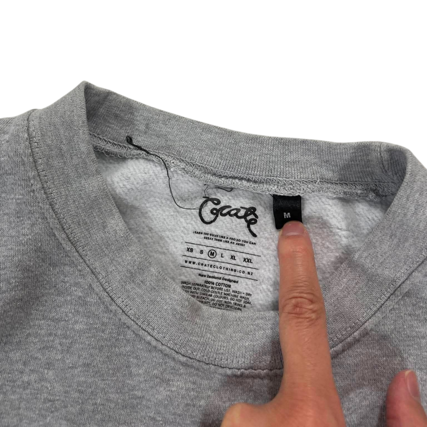 CRATE GREY CREWNECK SWEATSHIRT (M)