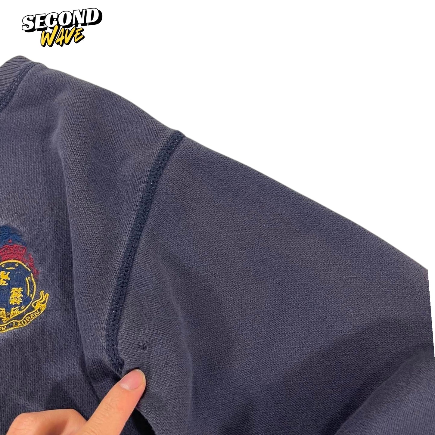 VINTAGE RALPH LAUREN NAVY BLUE CREWNECK (M)