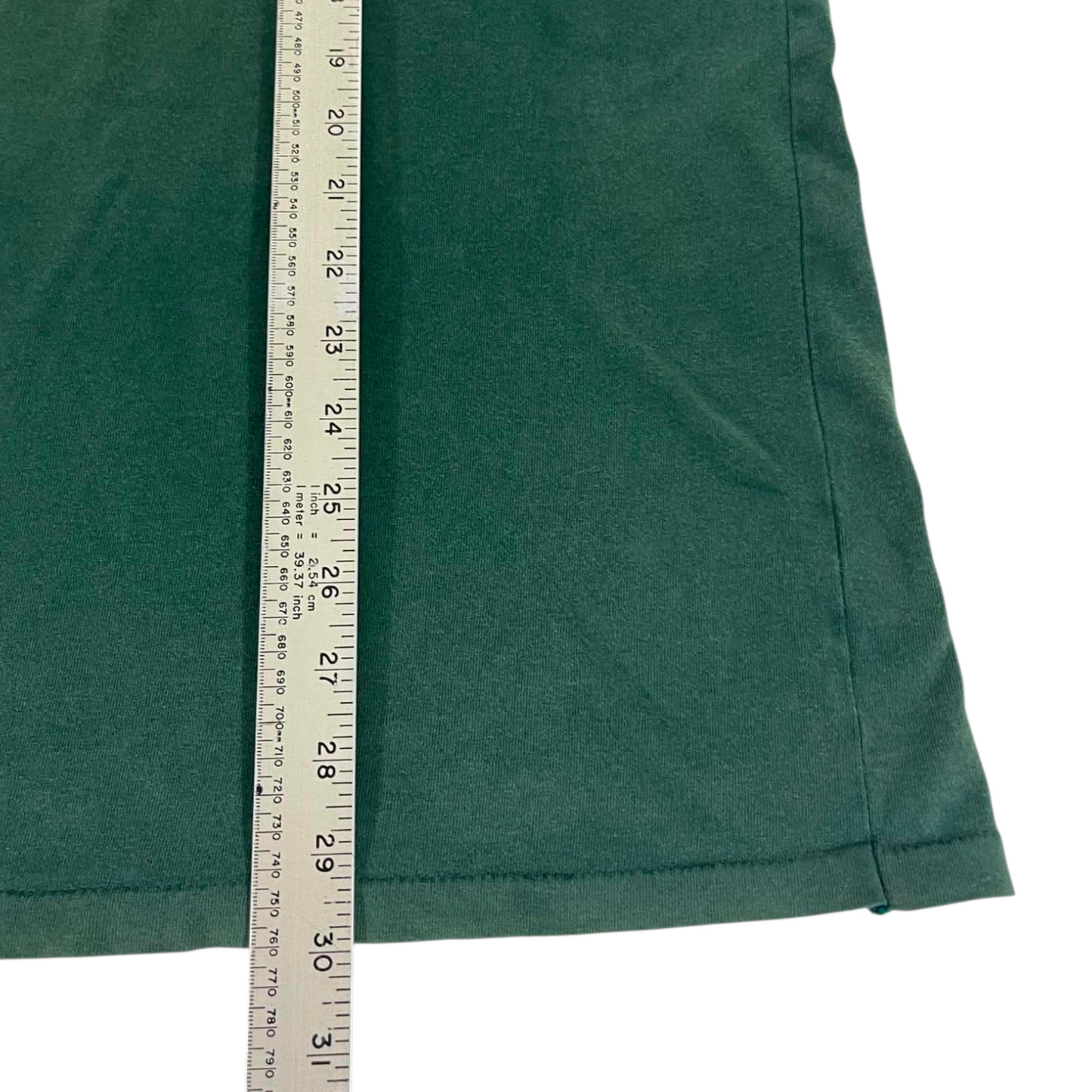 VINTAGE TRASHEDMALT WORKS GREEN SHIRT (XXL)