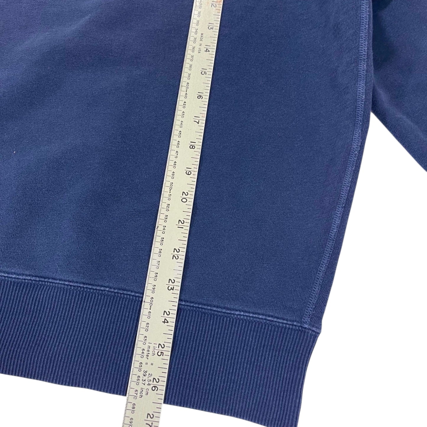 VINTAGE POLO RALPH LAUREN NAVY BLUE POLO SHIRT (L-XL)