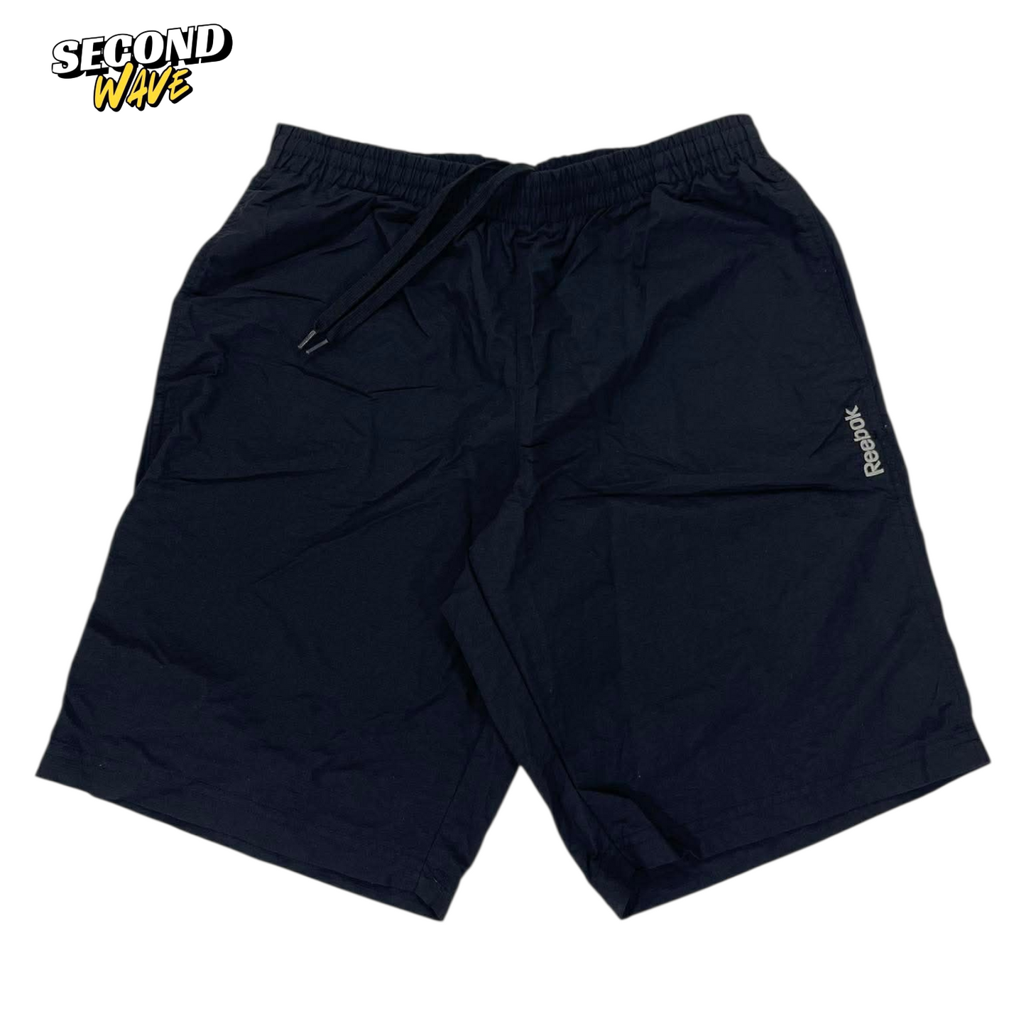 VINTAGE REEBOK BLACK SHORTS (M)