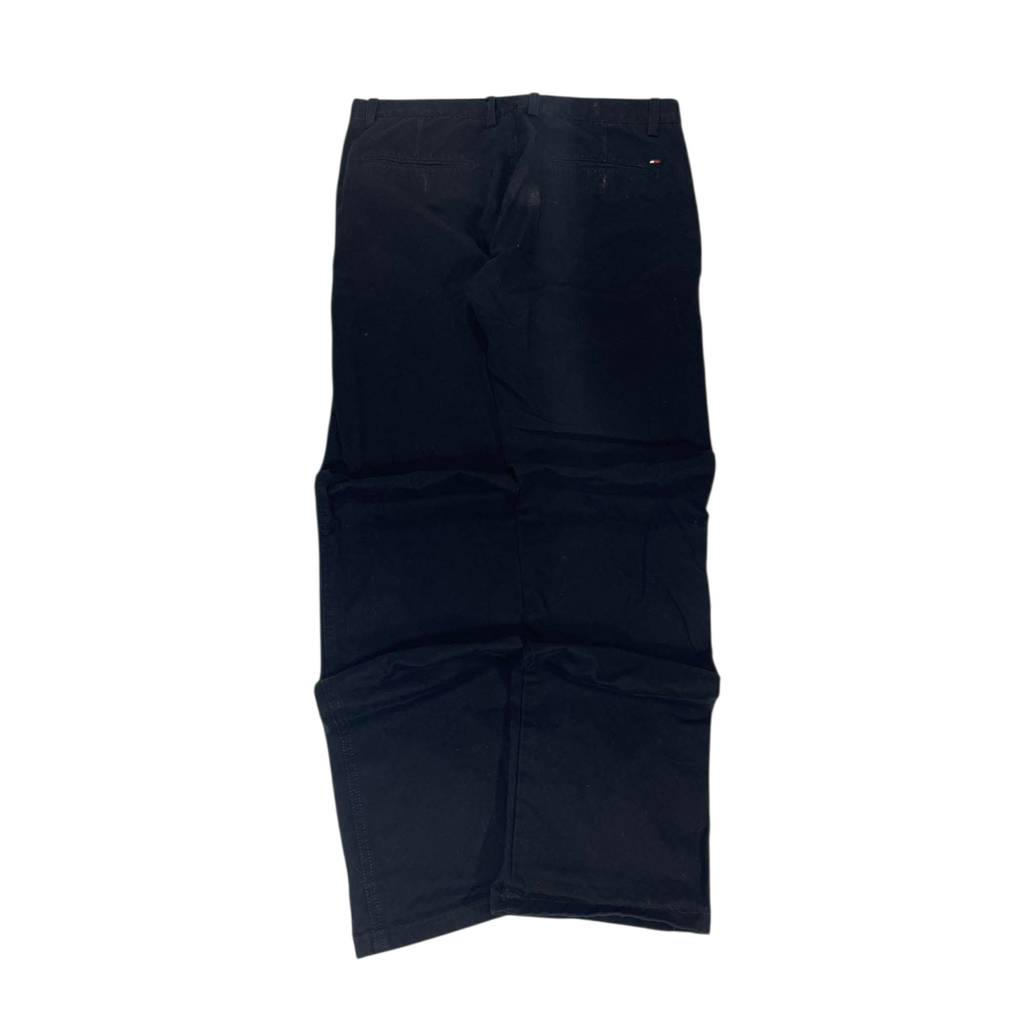 TOMMY HILFIGER BLACK CHINO TROUSERS (34)