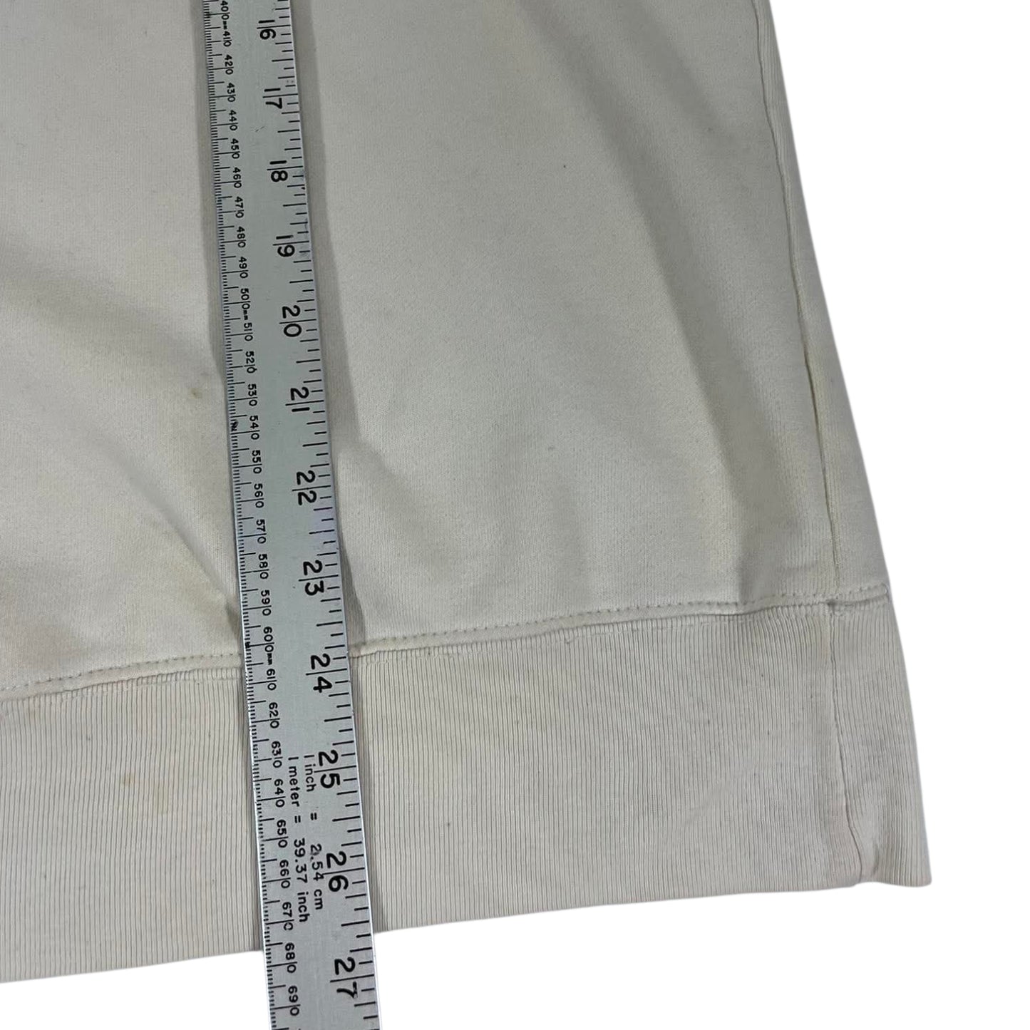 TRASHED VIBES CALVIN KLEIN CREAM CREWNECK (M)