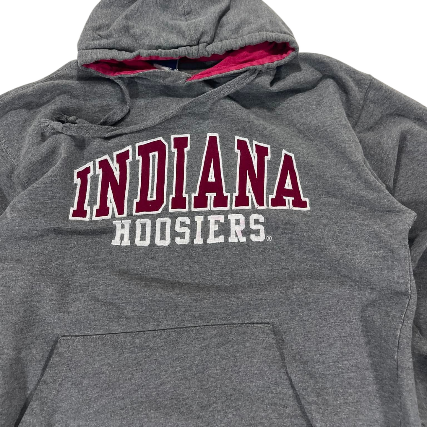 VINTAGE INDIANA UNIVERSITY GREY HOODIE (L)