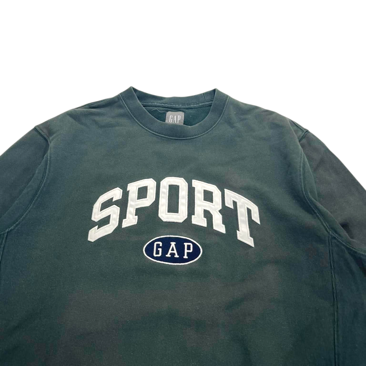 Y2K GAP SPORT GREEN CREWNECK (M)
