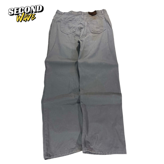 Y2K HAWKSHEAD BAGGY GRAY PANTS (36")