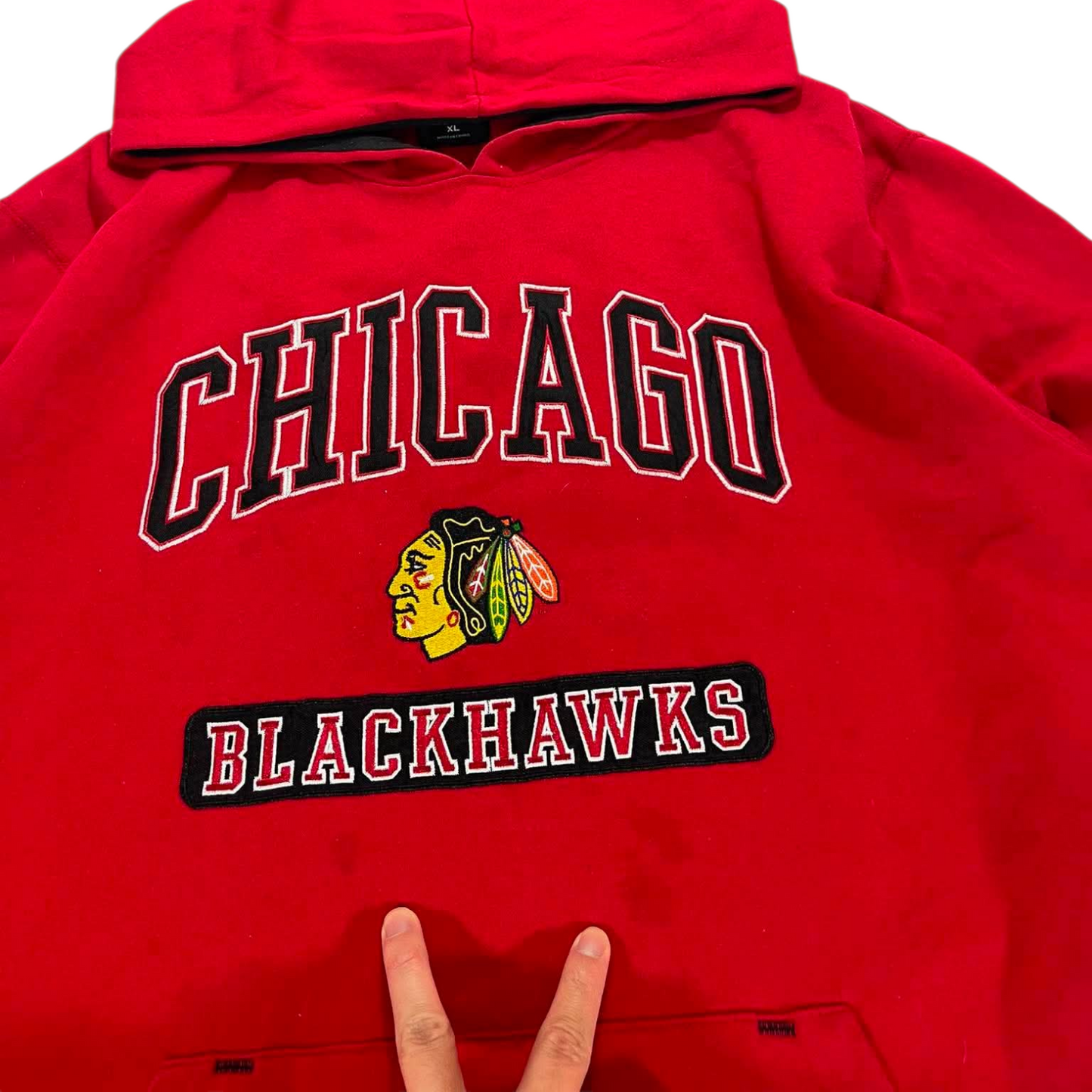 CHICAGO BLACKHAWKS RED HOODIE (XL)