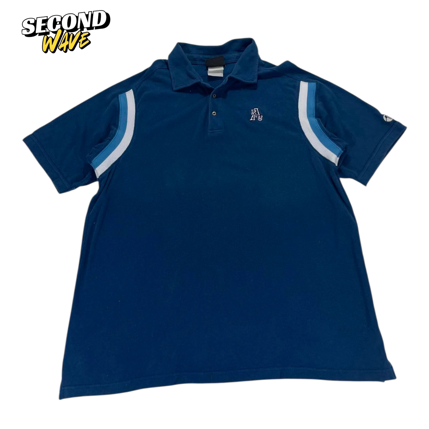 CCC NAVY BLUE POLO SHIRT WITH WHITE AND BLUE ACCENTS (XL)