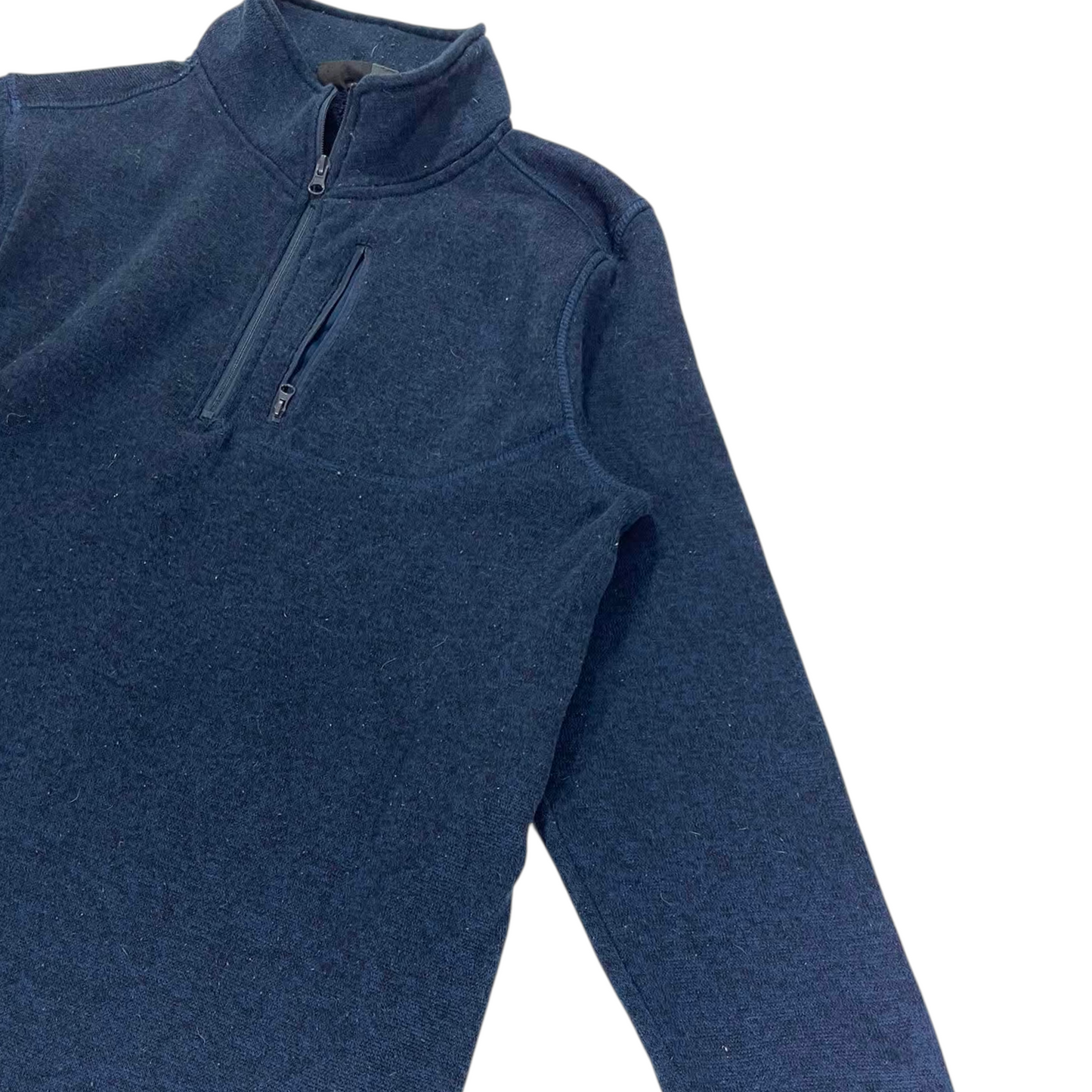 VINTAGE MATCH QUARTER ZIP FLEECE SWEATSHIRT (L)