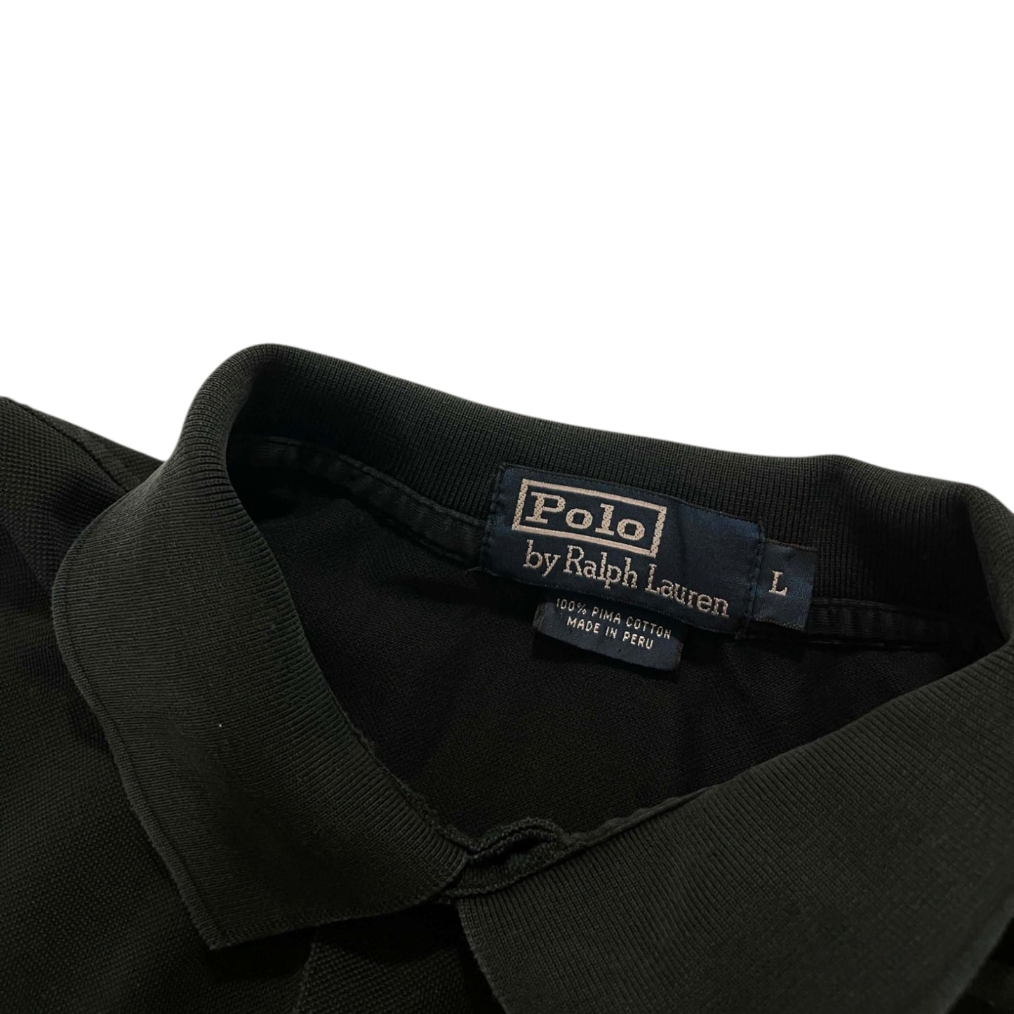 VINTAGE POLO RALPH LAUREN BLACK LONG SLEEVE (L)